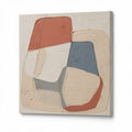 Abstract canvas wall art in earth tones 40 x 40 x 3cm